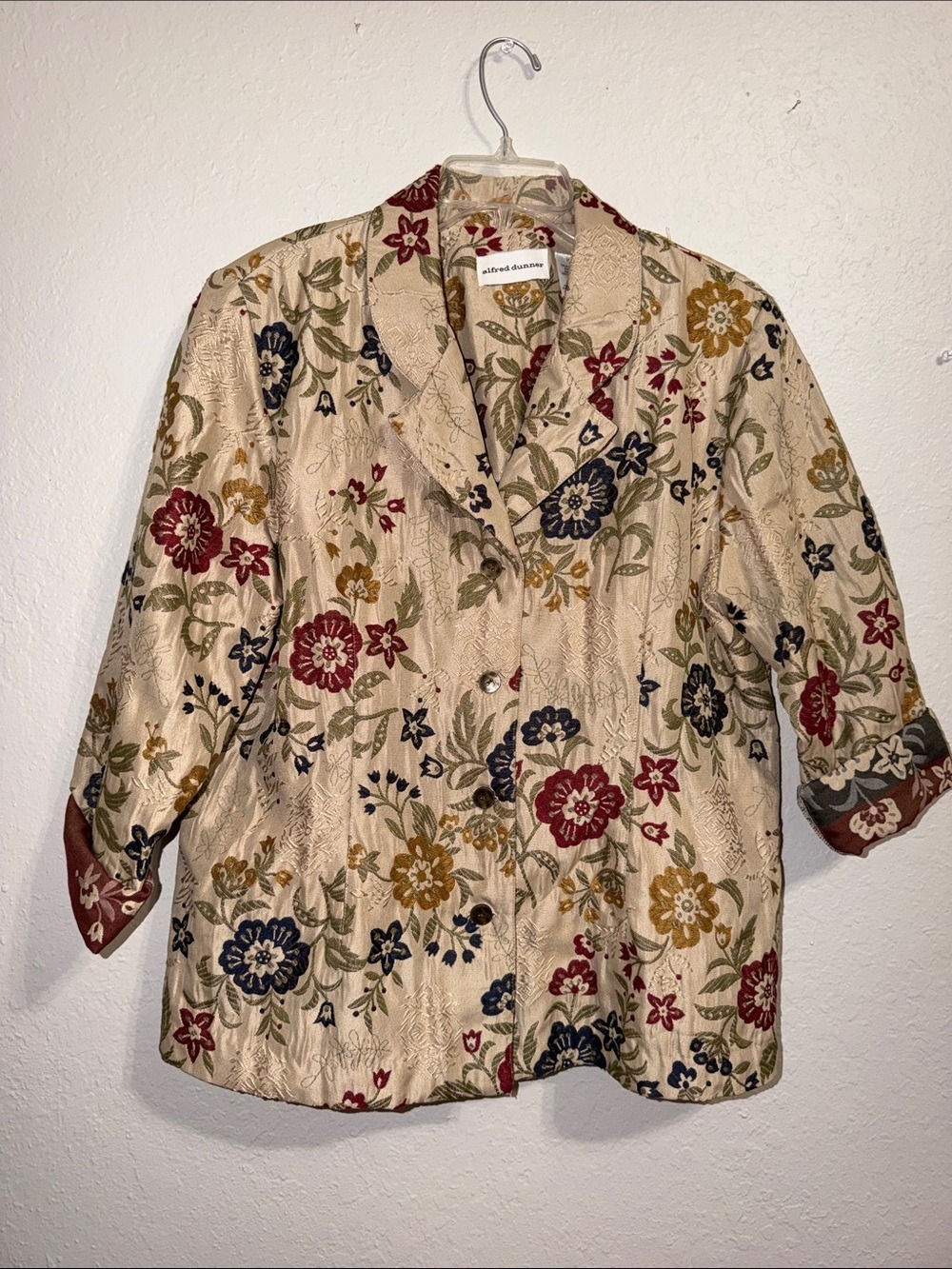 Vintage Embroidered Floral Boho Lightweight Jacket resort wear cottagecore